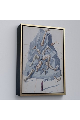 Çerçeveli Salvador Dali - İlahi Komedya Tablosu-7401