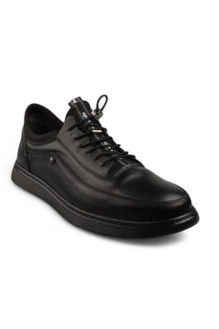 Pierre Cardin 382003 Siyah 45-47 Büyük Numara Erkek Deri Ayakkabı Siyah