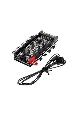 4988 10 Port Fan Power Sata Güç Switch Pwm Çoklayıcı