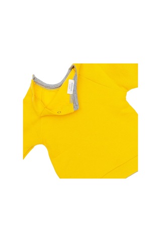 Petit Boom Kontrast Şardonlu Sweatshirt Sarı