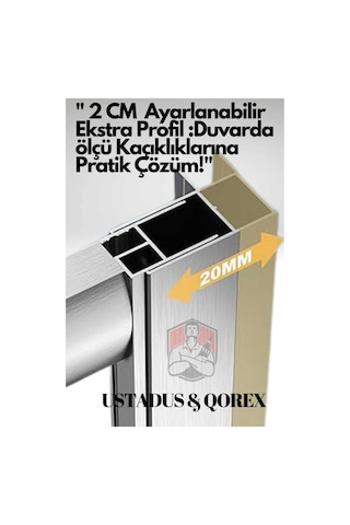 & Qorex -zhenit Serisi 6 Mm Temperli Kum Cam Duşakabin - Qorex Kireç Ve Leke Önleyici Dahil Diğer