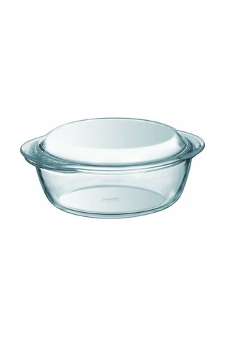 Pyrex 207a000/7343 Kapaklı Cam Yuvarlak Fırın Kabı 1,3l