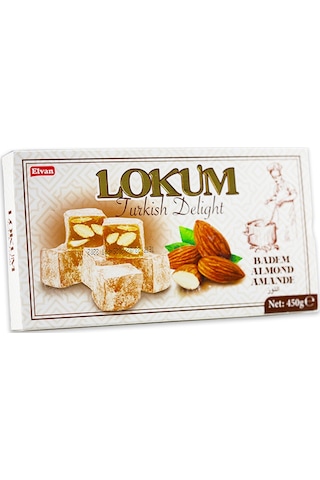 Elvan Bademli Lokum 450 Gr. ( 1 Paket)