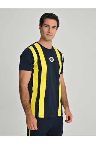 Fenerium Erkek Trıbun Çubuk Detaylı Tshırt Fb Laci Yeni