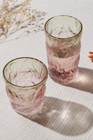 Karaca  Glacier Meşrubat Bardağı Kırmızı Yeşil 383 ml