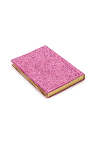 Suni Deri Çantalı - Arapça Kuranı Kerim - Hafız Boy - Bilgisayar Hatlı - Pembe