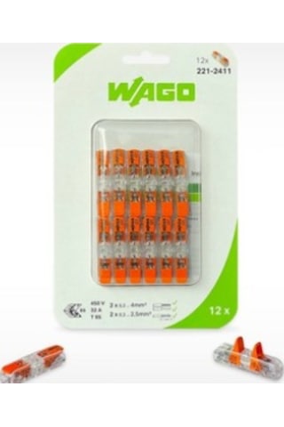 Wafo İnline Kollu Birleştirme Konektörü 221-2411 12 Li