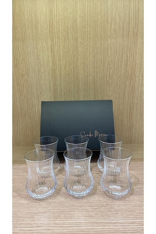 Bohemia Kristal Sandro Moreno Kristal Optikli 6 Lı Çay Bardağı Şeffaf