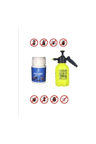 Akethrin Pro 50ml /akrep Çiyan Kırkayak Ilacı / 2lt Basınçlı Ilaçlama Pompası / Eldiven H.