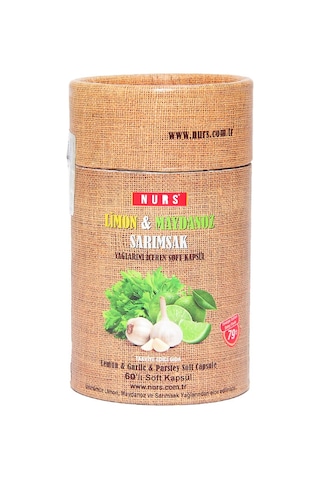 Nurs Limon Maydanoz Sarımsak Kürü 60 Kapsül