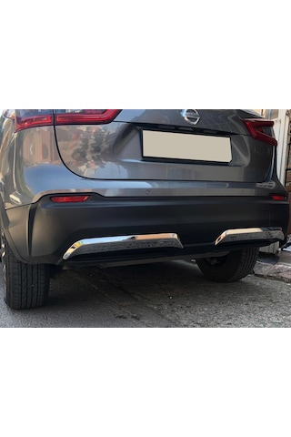 Nissan Qashqai Krom Arka Difüzör 2 Prç. 2017-2021