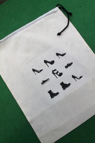 2 Adet Dört Mevsim Ayakkabı Baskılı Keten Ayakkabı Poşeti - Ayakk Pembe