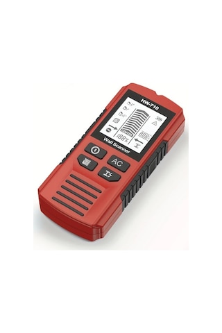 Honeybeeshop El Tipi Duvar Dedektörü Kırmızı Saplama Sütun Braketi Metre Dijital Dedektör Ahşap Tarayıcı