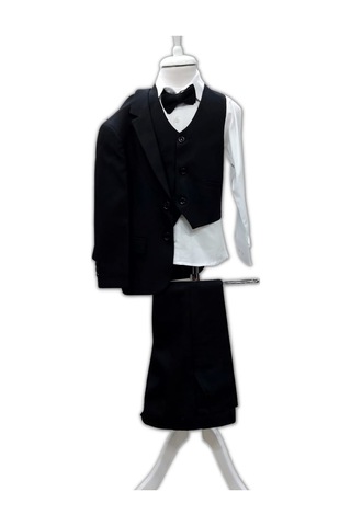 Erkek Çocuk Siyah Takım Elbise 9 12 Yaş