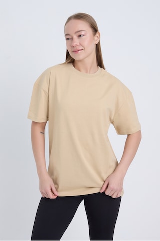 Velvoria Unisex Oversize Basic 3'lü Siyah Beyaz Bej Renk T-shirt Çok Renkli1