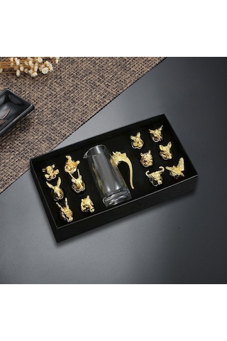 Suntek Magideal Viski Bardak Seti Çin Tarzı İçme Bardakları Sürahi