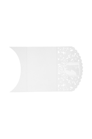 Mufunye 20 Adet/takım Düğün Davetiye Kartı Kapağı İnci Kağıt Lazer Kesim Gelin Damat Desenli Davetiye Kartları Düğün Yıldönümü Malzemeleri--beyaz