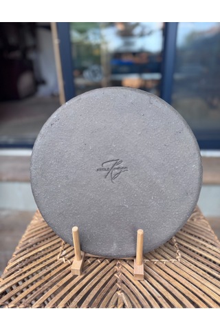 Argile Rouge Büyük Servis Tabağı El Yapımı Stoneware Antrasit