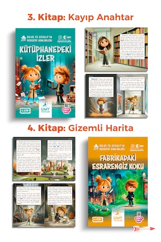 Umy Yayınları Bilge Ve Gökalp İn Dedektif Günlükleri Seti 5 Kitap - Çocuklar İçin Mantık, Dikkat Ve Problem Çözme Geliştiren Hikayeler