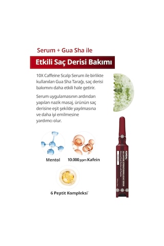 Dökülme Karşıtı Bakım Seti Kundal 10x Caffeine Strengthening Scalp Serum Gift Set