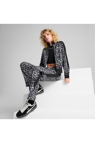 Puma T7 Leo Allover Print Kadın Ceket 632342-01 Çok Renkli