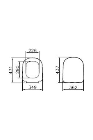 VitrA D - light Yavaş Kapanır İnce Klozet Kapağı 103 - 003 - 009