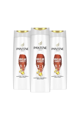 Pro-v Şampuan Dökülme Karşıtı 3'ü 1 Arada 400 Ml 3 Adet Tüm Saç Tipleri