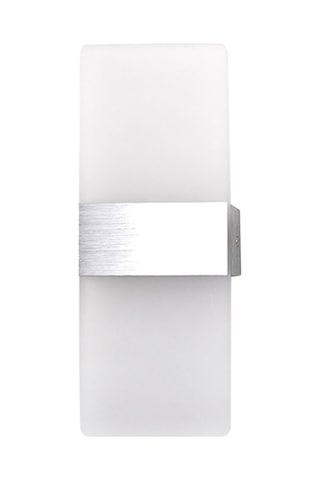 Ulzyvf Modern Led Duvar Aydınlatma: 6w Akrilik & Alüminyum, Yatak Odası/koridor İçin 111 Karakter Gümüş Gümüş
