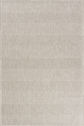 Hoom Rugs Nova 2005 Bej İnce Kaymaz Latex Tabanlı Sisal Halı Gri Siyah