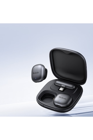 Mcdodo Mp-5451 2.4ghz Type-c Alıcılı Kablosuz Yaka Mikrofonu Siyah