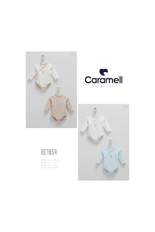 Caramell %100 Pamuk Hello Forest 2'li Bebek Body Crml.be1954 Mavi