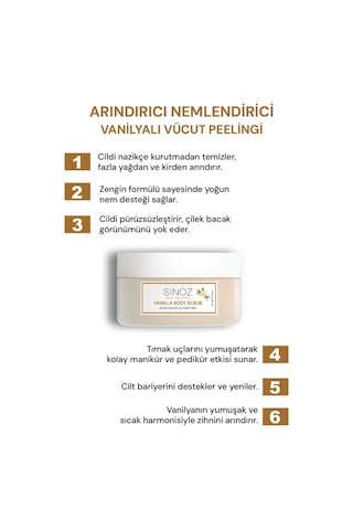 Sinoz Vanilya Arındırıcı Ve Nemlendirici Vücut Peelingi 300 G