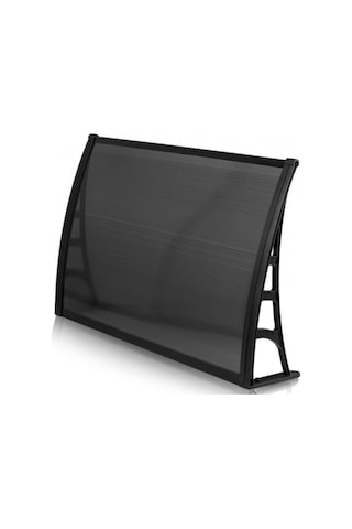 Lotus Kapı Pencere Üstü Pratik Sundurma 70x120 - Siyah Siyah