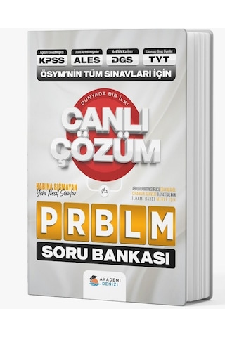 Akademi Denizi KPSS TYT DGS TYT ÖSYM NİN Tüm Sınavları İçin Probl
