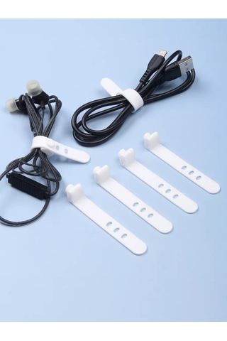 Wallard 10 Adet Beyaz Silikon Kablo Kelepçeleri 226957146