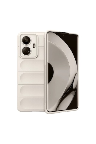 Gld-spt- Newface Realme 10 Pro 5g Kılıf Optimum Silikon - Krem