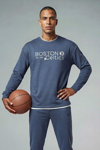 Defacto Nba Boston Celtıcs Boxy Fıt Bisiklet Yaka Skuba Dalgıç Kumaş Sweatshirt F6975ax26spın271 İndigo-ın271