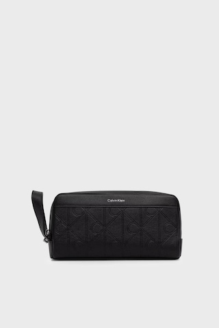 Calvin Klein Logolu Tek Saplı Traş Çantası Lv04d1219gub1 Erkek Traş Çantası Lv04d1219g Ub1 Siyah