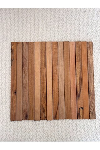 Koltuk Kenarı Katlanabilir Yan Sehpa Portatif Ahşap Tepsi - 30x40 Cm Ahşap