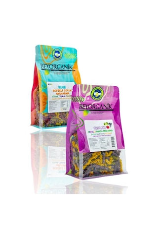 Organik Sebzeli Makarna Seti 2'li Paket 480 G