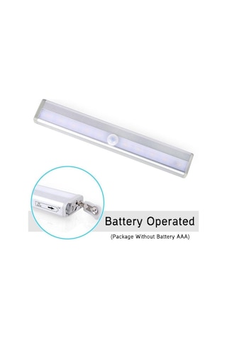 Hareket Sensörü Gece Lambası Taşınabilir 6/10 Led Dolap Işıkları Akülü Kablosuz Kabin Ir Kızılötesi Hareket Dedektörü Duvar Lambası 10 Leds Sıcak Beyaz