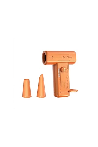 2025 Mini El Turbo Üfleyici Fan 130 K Rpm Aşırı Taşınabilir Toz Üfleyici Led I Turuncu