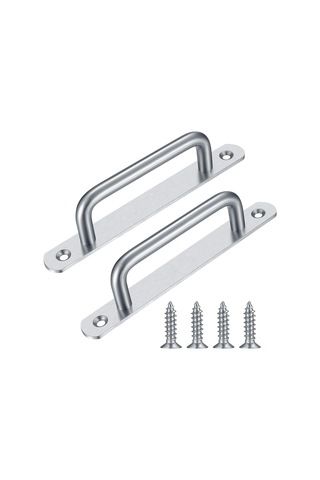 Yunboo Stainless Steel Kayar Kapı Kolu, Dolap/wardrobe Çekmeceler İçin 160mm, Anti-korozif, Modern Stil, 2 Adet + Vida Seti Gümüş