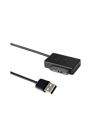 Teltree Dışarıdaki Dvd/cd Sürücü Kablosu, Msata-sata 7+6pin'den Usb 2.0'a Dönüştürücü, 480mb/s Hızlı Transfer, Plug & Play, Siyah