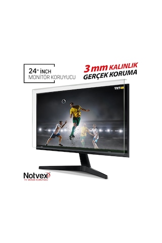 Notvex 24 İnç 60 Ekran Monitör Ekran Koruyucu / 3 MM Kalınlık