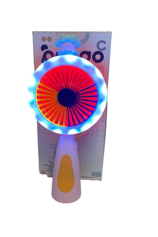 19 Cm Işıklı Şarjlı 2 Kademe El Fanı 9532