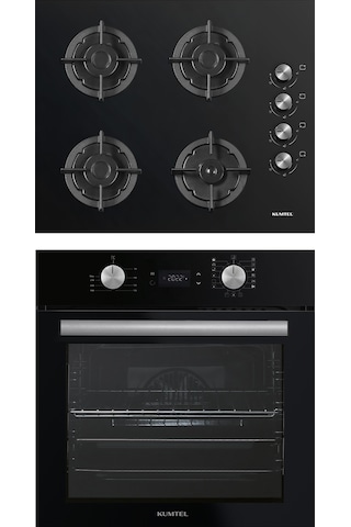 Kumtel Digital Plus B66-SF3(DDT) + KO-40 TAHDF 15 Programlı 2'li Siyah Ankastre Set