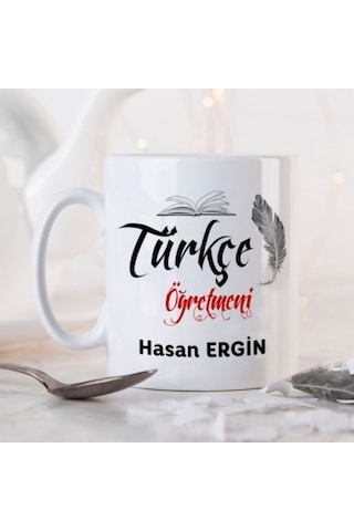 Kişiye Özel Türkçe Öğretmeni Kupa Bardak Ha36