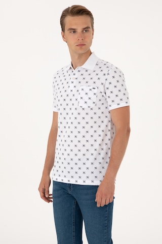 U.S. Polo Assn. Erkek Regular Fit Beyaz Polo Yaka Tişört 50300379-VR013