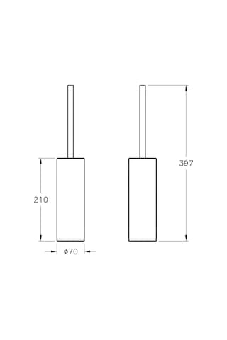 VitrA Origin A4489329 Tuvalet Fırçalığı Yerden Soft Bakır
